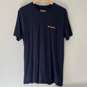 Columbia Men's Navy Tee with Gold Logo